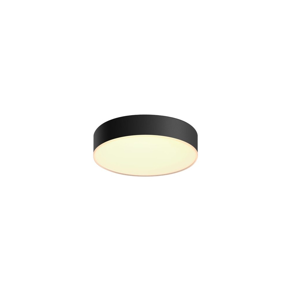 Produktbild för Philips Hue White ambiance Enrave Small - innertakslampa - LED - 9.6 W - varmt till kallt vitt ljus - 2200-6500 K - svart