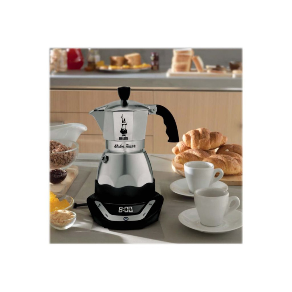 Produktbild för Bialetti Moka Timer - elektrisk kaffebryggare - svart