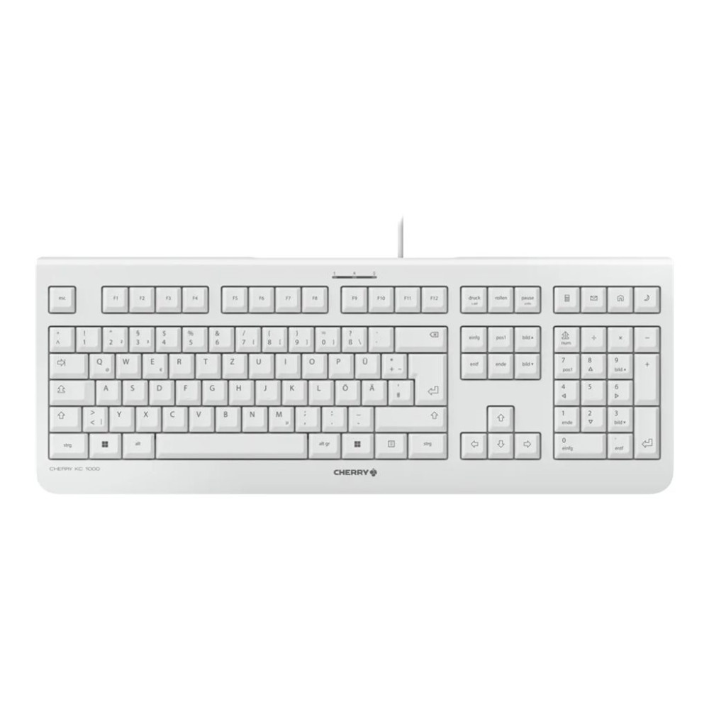 Produktbild för CHERRY KC 1000 - tangentbord - schweizisk - vit Inmatningsenhet