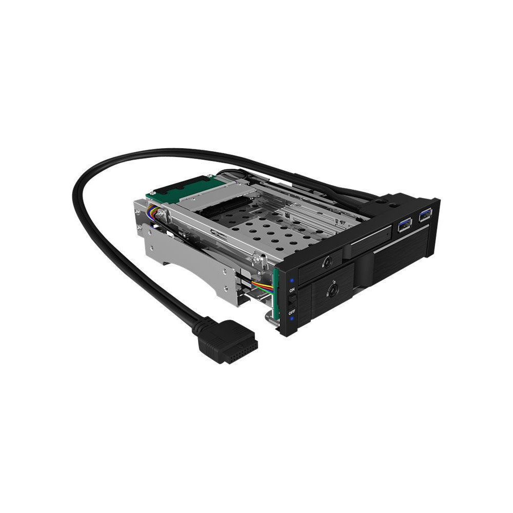 Produktbild för ICY BOX IB-174SSK-U - förvaringsmobilrack