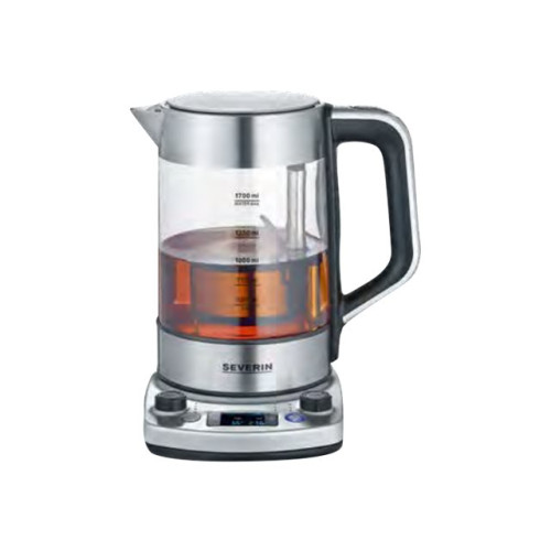 SEVERIN Elektrogeräte GmbH SEVERIN Professional WK 3422 - tebryggare/kittel - glass/brushed stainless steel/black