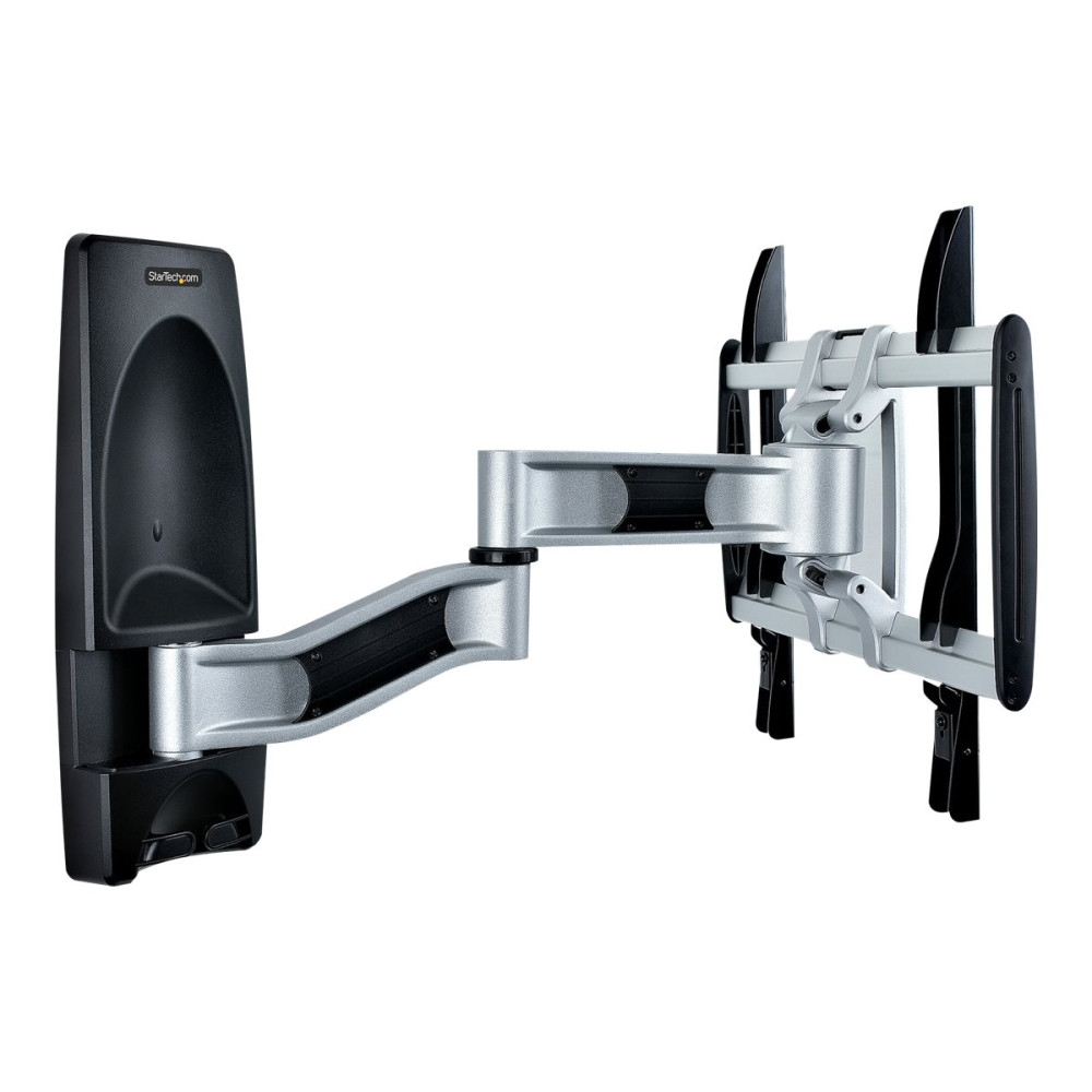 Produktbild för StarTech.com Articulating TV Wall Mount, VESA Wall Mount Supports 65 inch/99lb/Flat/Curved TVs, Retractable Low Profile Wall Mount TV Bracket, Adjustable Corner TV Wall Mount, Swivel/Rotation/Tilt (TV-WALL-MOUNT-65FS) monteringssats - artikulerande - för 