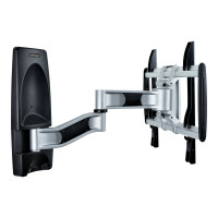 Produktbild för StarTech.com Articulating TV Wall Mount, VESA Wall Mount Supports 65 inch/99lb/Flat/Curved TVs, Retractable Low Profile Wall Mount TV Bracket, Adjustable Corner TV Wall Mount, Swivel/Rotation/Tilt (TV-WALL-MOUNT-65FS) monteringssats - artikulerande - för 