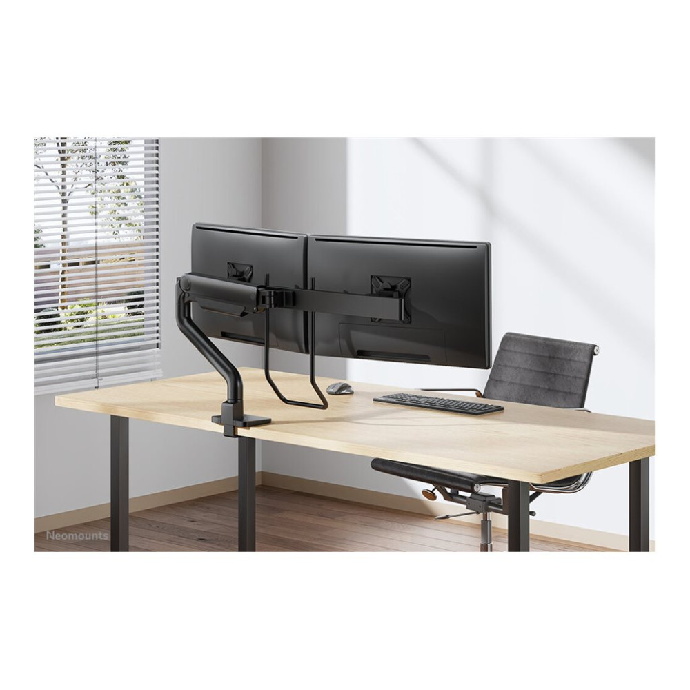 Produktbild för Neomounts DS75S-950BL2 NEXT One monteringssats - fullständig rörelse - för 2 LCD-bildskärmar - svart