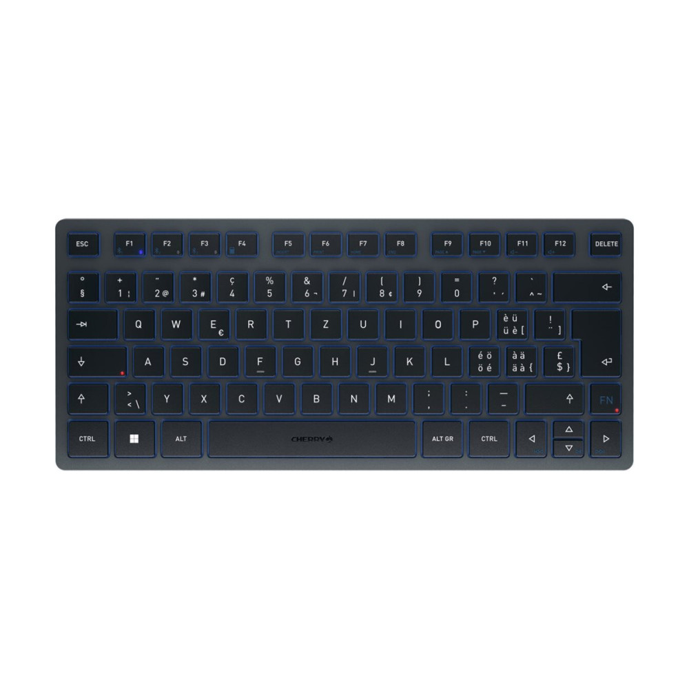 Produktbild för CHERRY KW 7100 MINI BT - tangentbord - QWERTZ - schweizisk - slate blue Inmatningsenhet