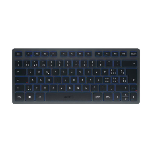 CHERRY CHERRY KW 7100 MINI BT - tangentbord - QWERTZ - schweizisk - slate blue Inmatningsenhet