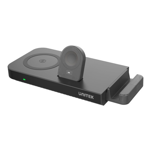 UNITEK Unitek MagMighty Combo 5 trådlös laddningsplatta - 5-i-1 - + växelströmsadapter - USB-C, USB