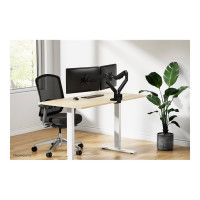 Produktbild för Neomounts NEXT Slim DS70-250BL2 monteringssats - fullständig rörelse - för 2 monitorer - svart
