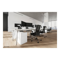 Produktbild för Neomounts NEXT Slim DS70-250WH2 monteringssats - fullständig rörelse - för 2 monitorer - vit