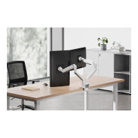 Produktbild för Neomounts NEXT Slim DS70-250WH2 monteringssats - fullständig rörelse - för 2 monitorer - vit