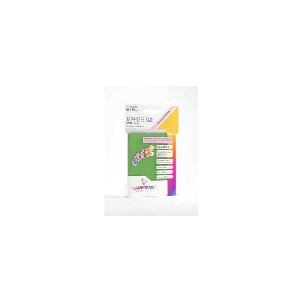 Produktbild för Gamegenic - skyddsficka för köpkort - för 59 x 86 mm - grön (paket om 60)