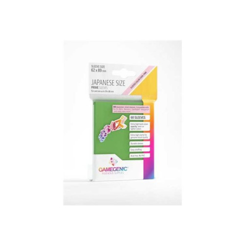 Gamegenic Gamegenic - skyddsficka för köpkort - för 59 x 86 mm - grön (paket om 60)
