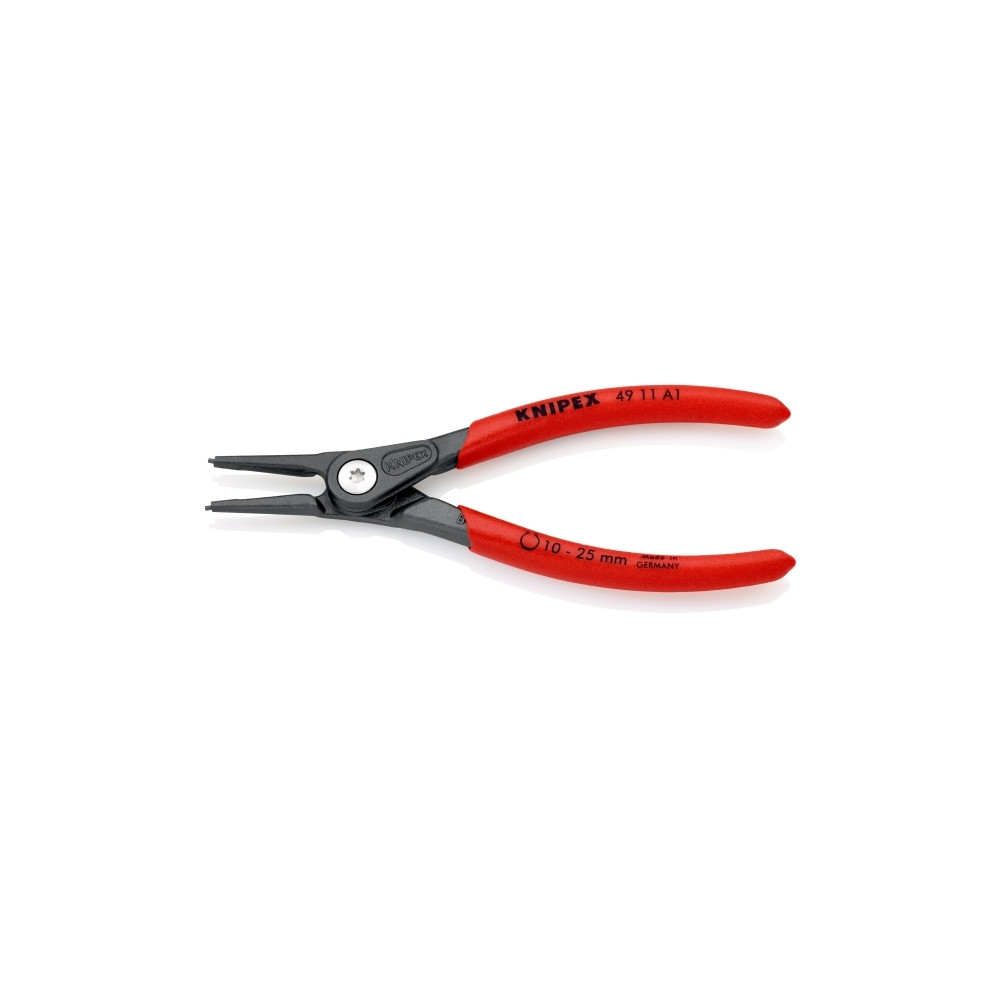 Produktbild för Knipex 49 11 A1, Låsringstång, Kromvanadinstål, Plast, Röd,...