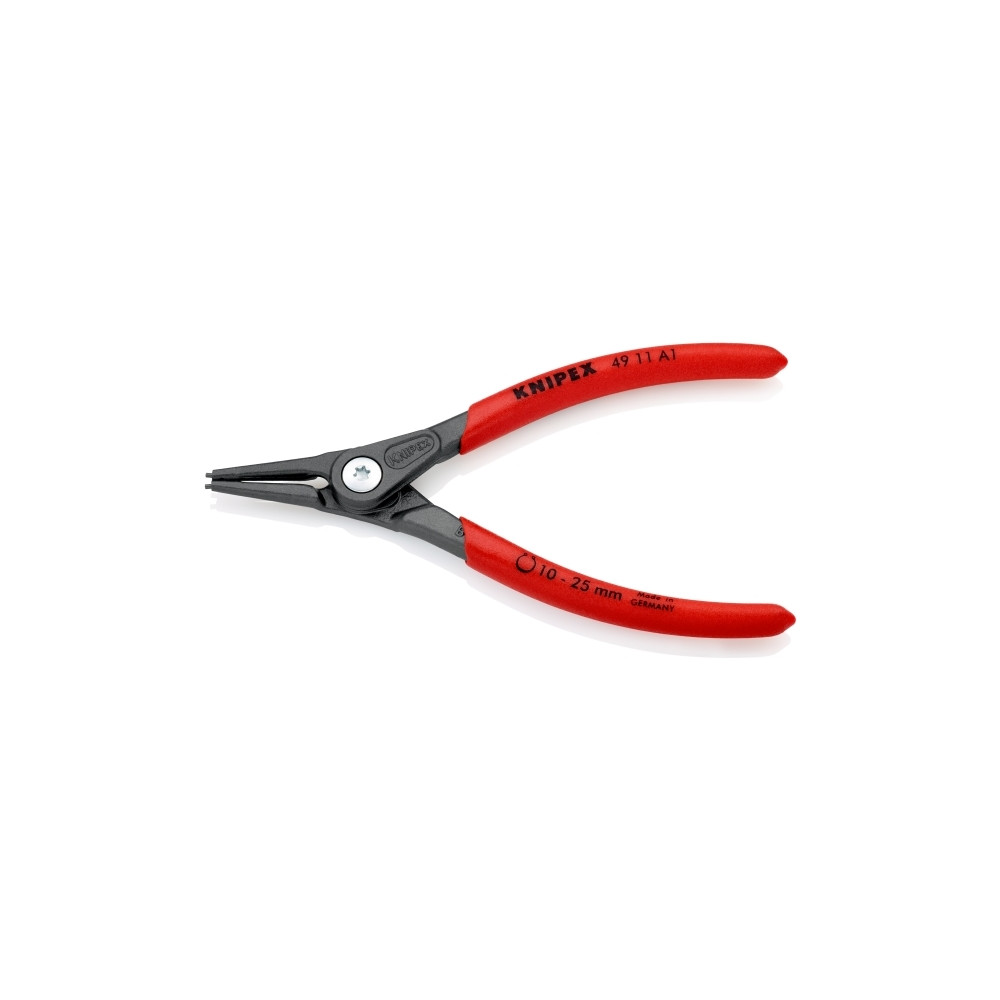 Produktbild för Knipex 49 11 A1, Låsringstång, Kromvanadinstål, Plast, Röd,...