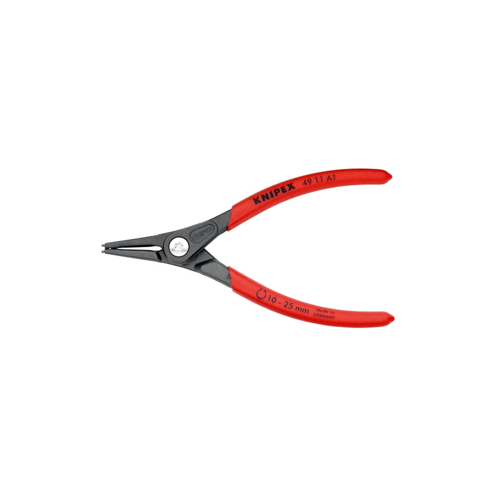 Produktbild för Knipex 49 11 A1, Låsringstång, Kromvanadinstål, Plast, Röd,...