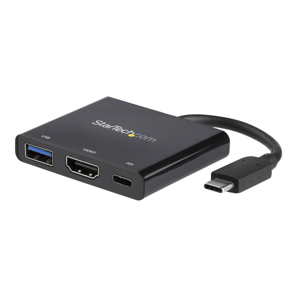 Produktbild för Startech USB-C to HDMI Adapter - 4K 30Hz - Thunderbolt 3 Compatible - with Power Delivery (USB PD) - USB C Adapter Converter (CDP2HDUACP) - dockningsstation - USB-C / Thunderbolt 3 - HDMI