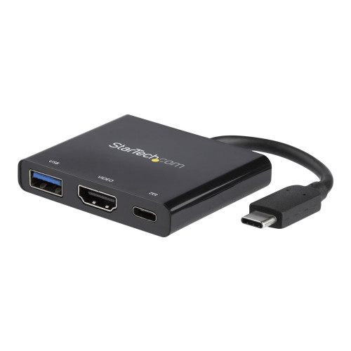 StarTech.com Startech USB-C to HDMI Adapter - 4K 30Hz - Thunderbolt 3 Compatible - with Power Delivery (USB PD) - USB C Adapter Converter (CDP2HDUACP) - dockningsstation - USB-C / Thunderbolt 3 - HDMI