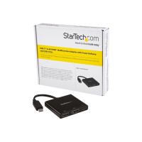 Produktbild för Startech USB-C to HDMI Adapter - 4K 30Hz - Thunderbolt 3 Compatible - with Power Delivery (USB PD) - USB C Adapter Converter (CDP2HDUACP) - dockningsstation - USB-C / Thunderbolt 3 - HDMI