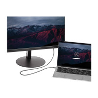 Produktbild för StarTech.com USB C till HDMI-kabel på 2 m ‒ videokabeladapter USB Type C till HDMI 2.0 för 4K vid 60 Hz ‒ Thunderbolt 3-kompatibel ‒ bärbar dator till HDMI-skärm ‒ DP 1.2 Alt-läge HBR2 ‒ svart - adapterkabel - HDMI / USB - 2 m