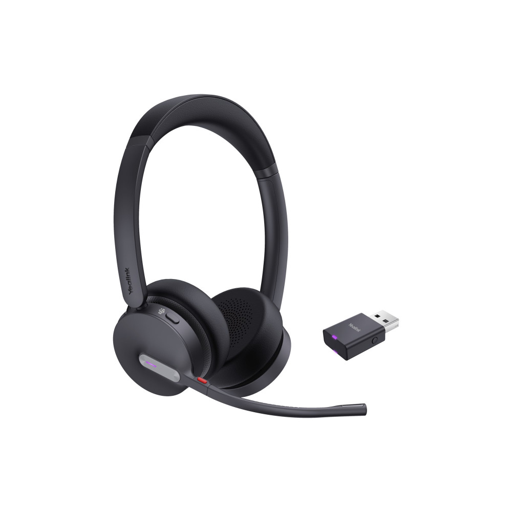 Produktbild för Yealink WH64 Hybrid Dual - headset - USB-A via DECT-adapter, USB-C