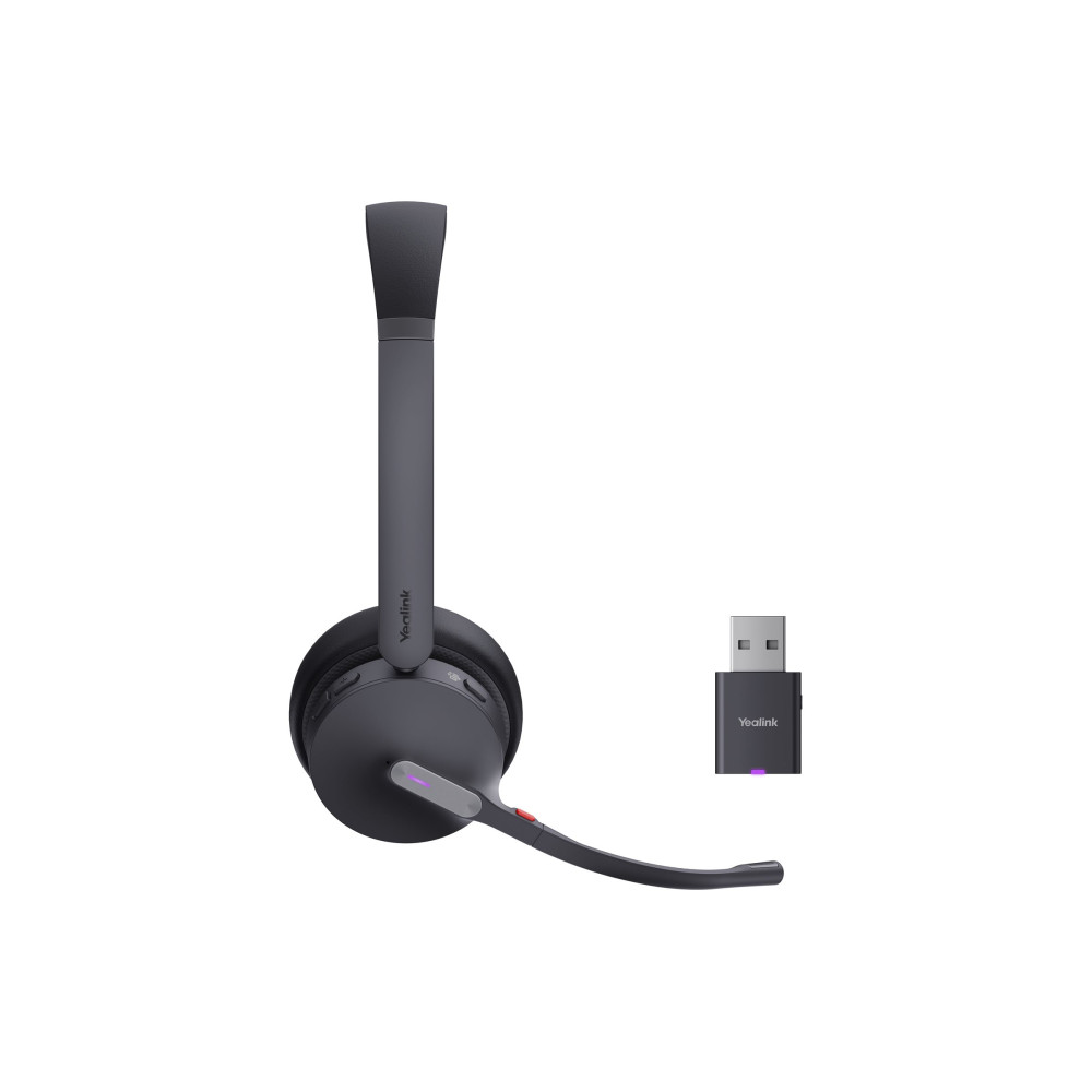 Produktbild för Yealink WH64 Hybrid Dual - headset - USB-A via DECT-adapter, USB-C