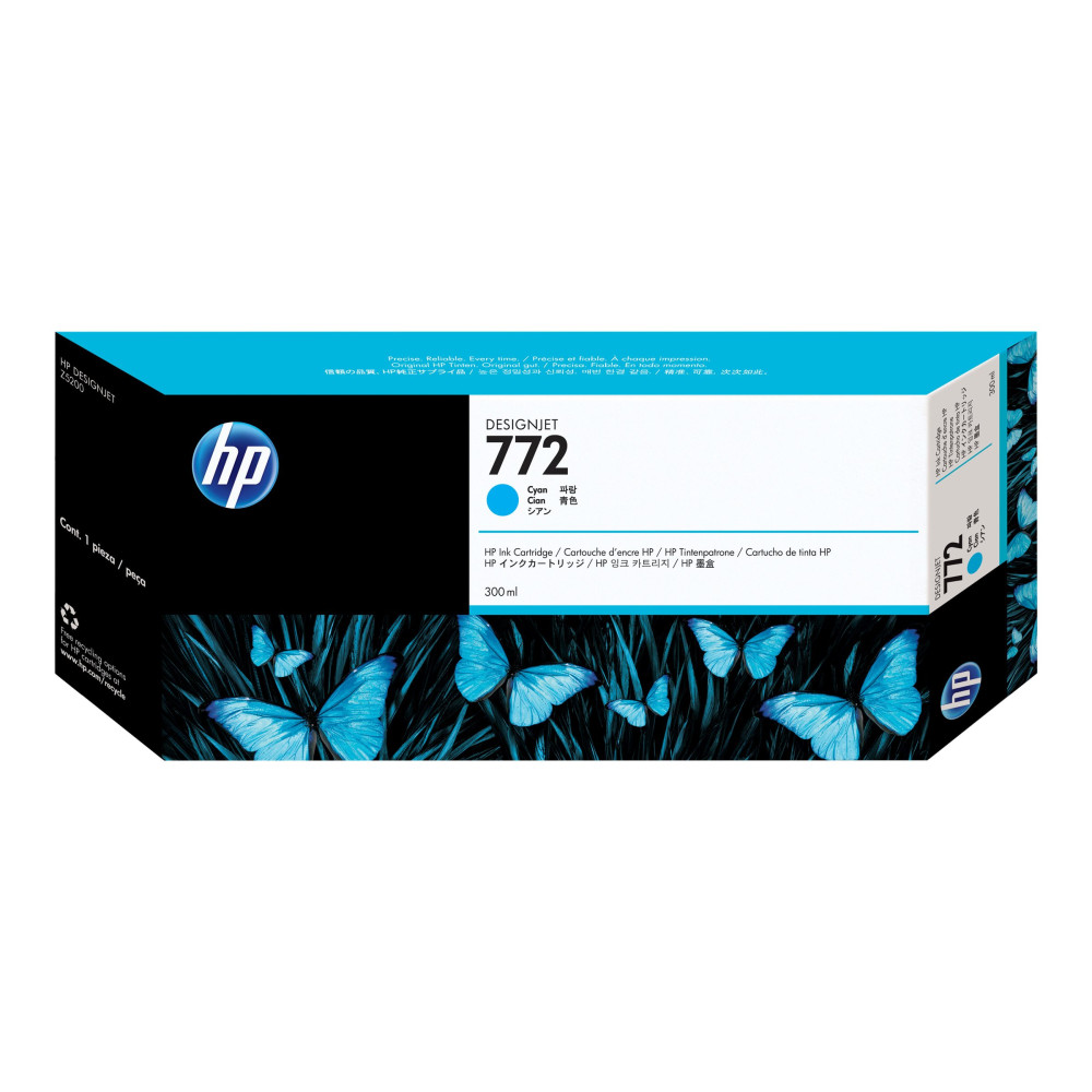 Produktbild för HP 772 - cyan - original - DesignJet - bläckpatron