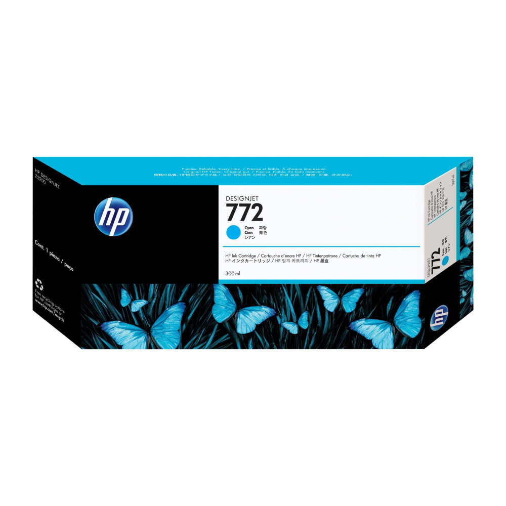 Produktbild för HP 772 - cyan - original - DesignJet - bläckpatron