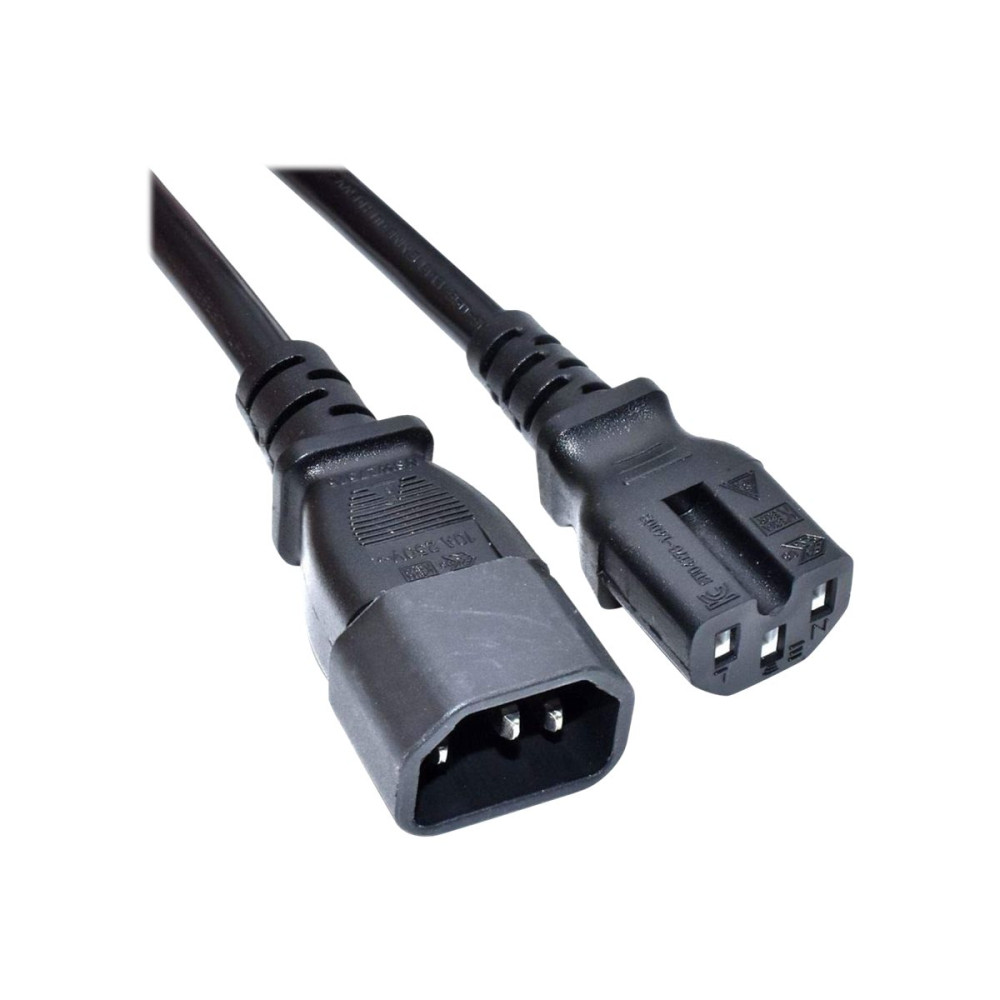 Produktbild för Akyga AK-UP-06 - strömkabel - IEC 60320 C14 till IEC 60320 C15 - 1.8 m