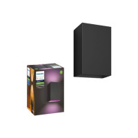 Produktbild för Philips Hue White and Color Ambiance Resonate - vägglampa - LED x 2 - 8 W - 2000-6500 K - svart