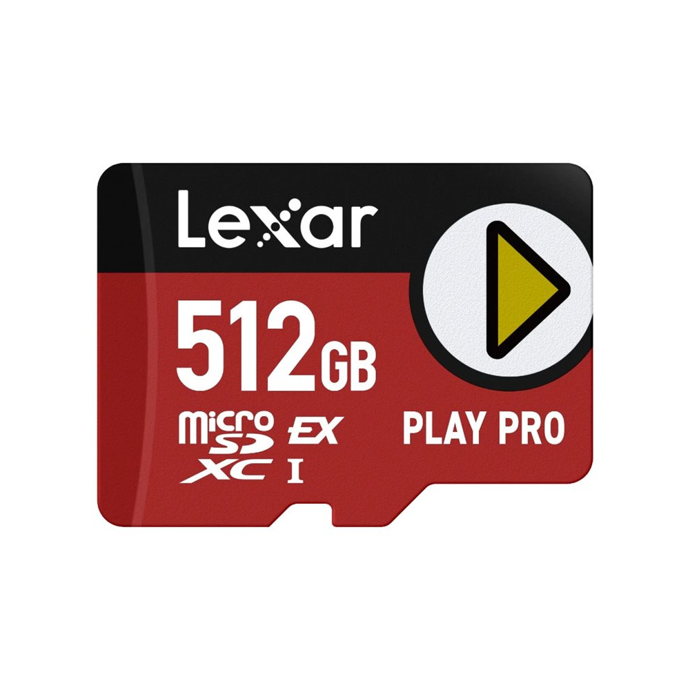 Produktbild för Lexar PLAY PRO - flash-minneskort - 512 GB - mikroSDXC UHS-I