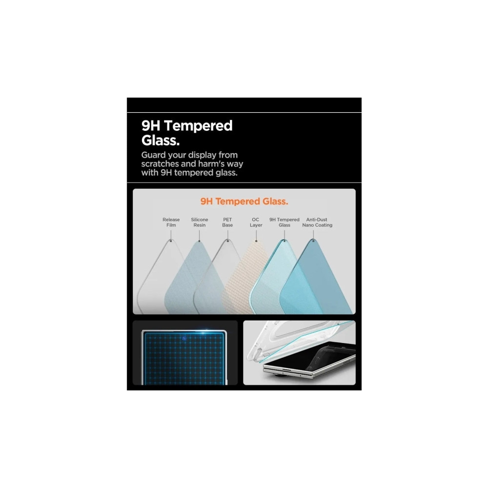 Produktbild för Spigen GLAS.tR EZ Fit Pro HD, Samsung, Galaxy Z Fold 7, Tran...