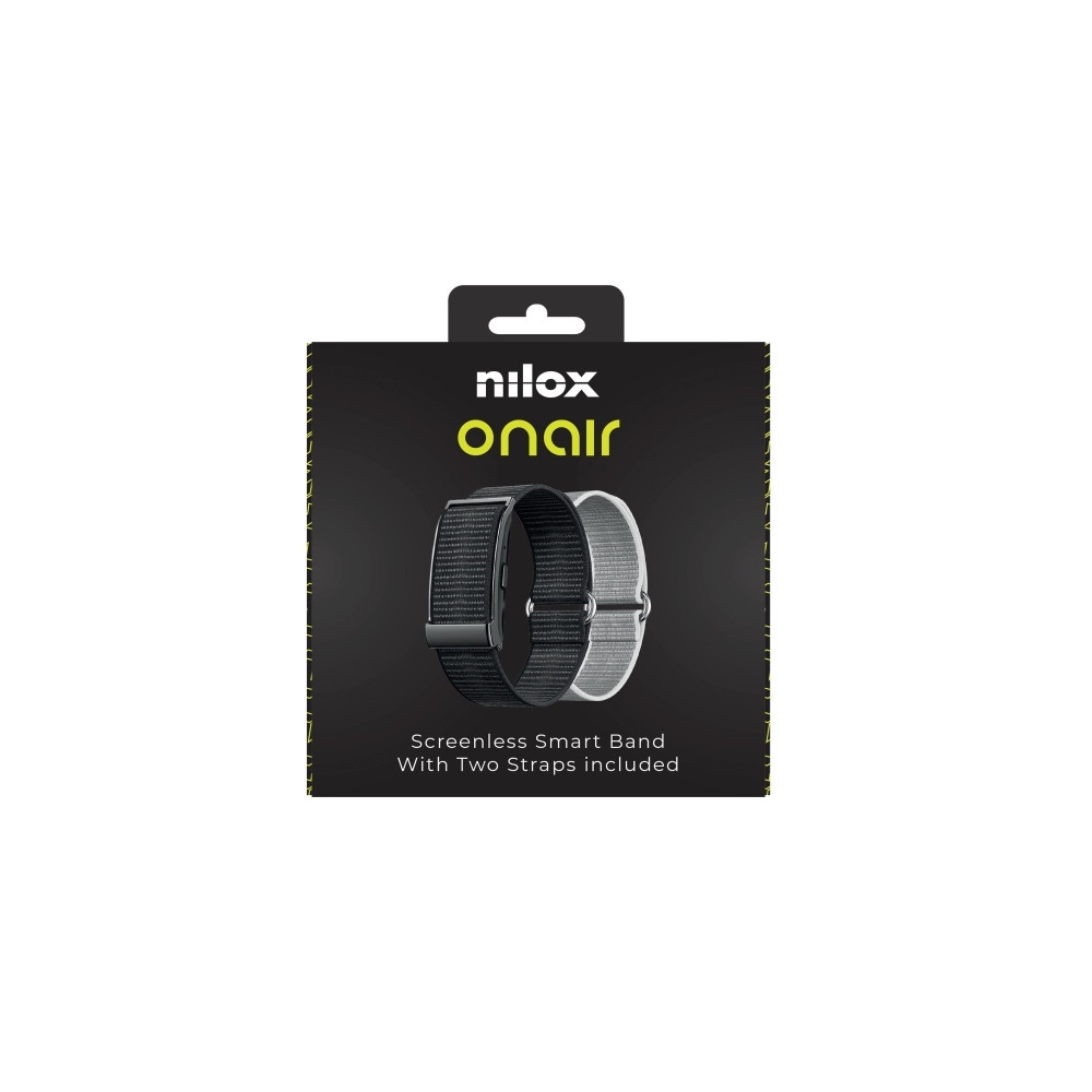 Produktbild för Nilox NXSWONAIRBK, Armband med aktivitetsspårare, 180 mAh, I...