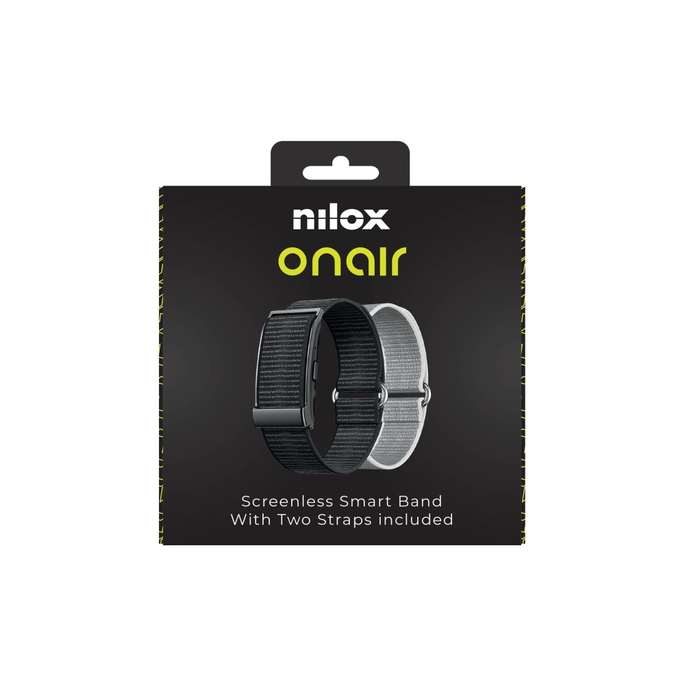 Produktbild för Nilox NXSWONAIRBK, Armband med aktivitetsspårare, 180 mAh, I...