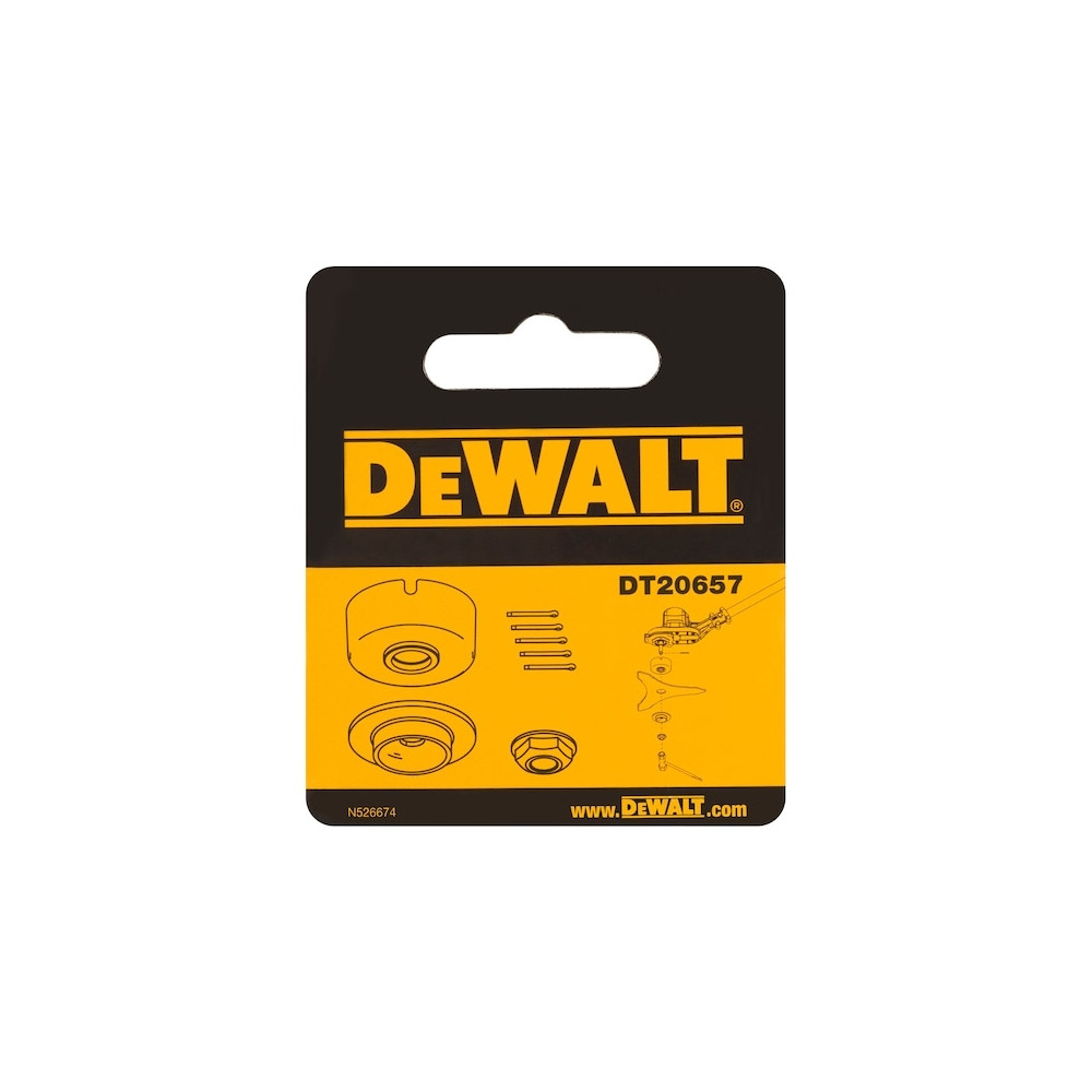 Produktbild för DeWALT DT20657-QZ, Röjsågshuvud, Aluminium, Svart, DeWALT DC...