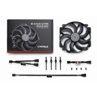 Produktbild för Noctua NF-A14x25r G2 PWM chromax.black Processorblåsare 1-pa...