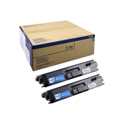 Brother Brother TN900C - 2-pack - cyan - original - tonerkassett