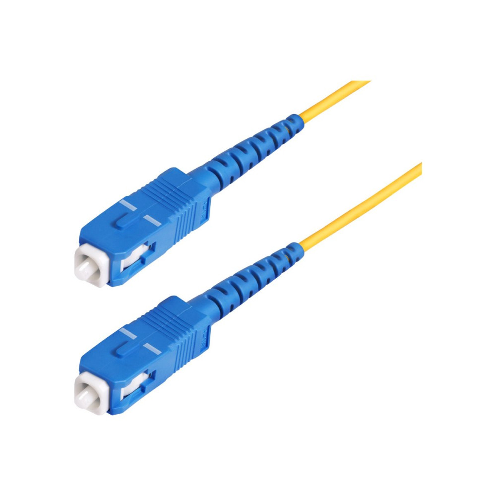 Produktbild för StarTech.com 100m (328ft) SC to SC (UPC) OS2 Single Mode Simplex Fiber Optic Cable, 9/125µm, 40G/100G, Bend Insensitive, Low Insertion Loss, LSZH Fiber Patch Cord - patch-kabel - 100 m - 100 m - gul