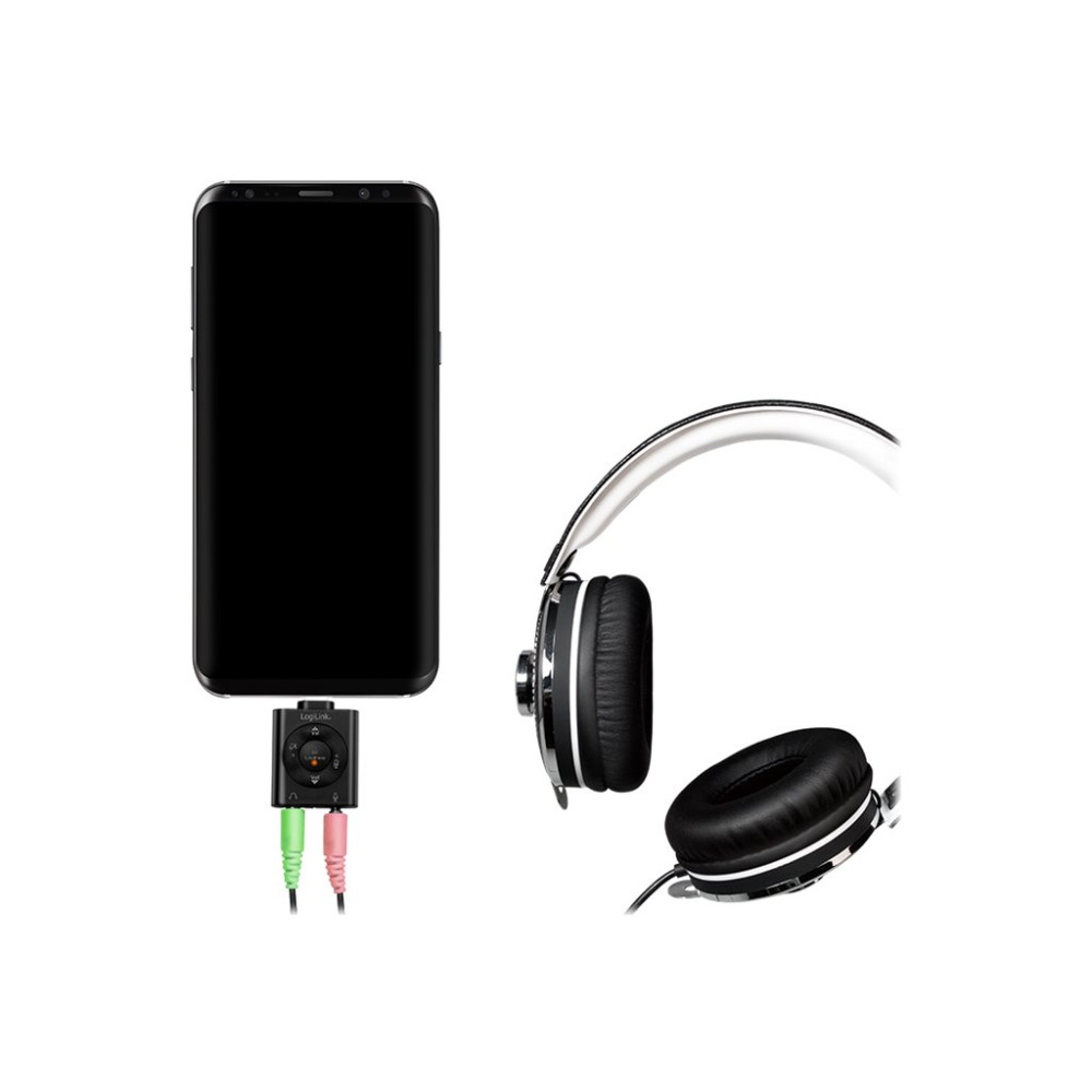 Produktbild för LogiLink USB-C HiFi DAC with EQ and 3D Mode - ljudkort - USB-C