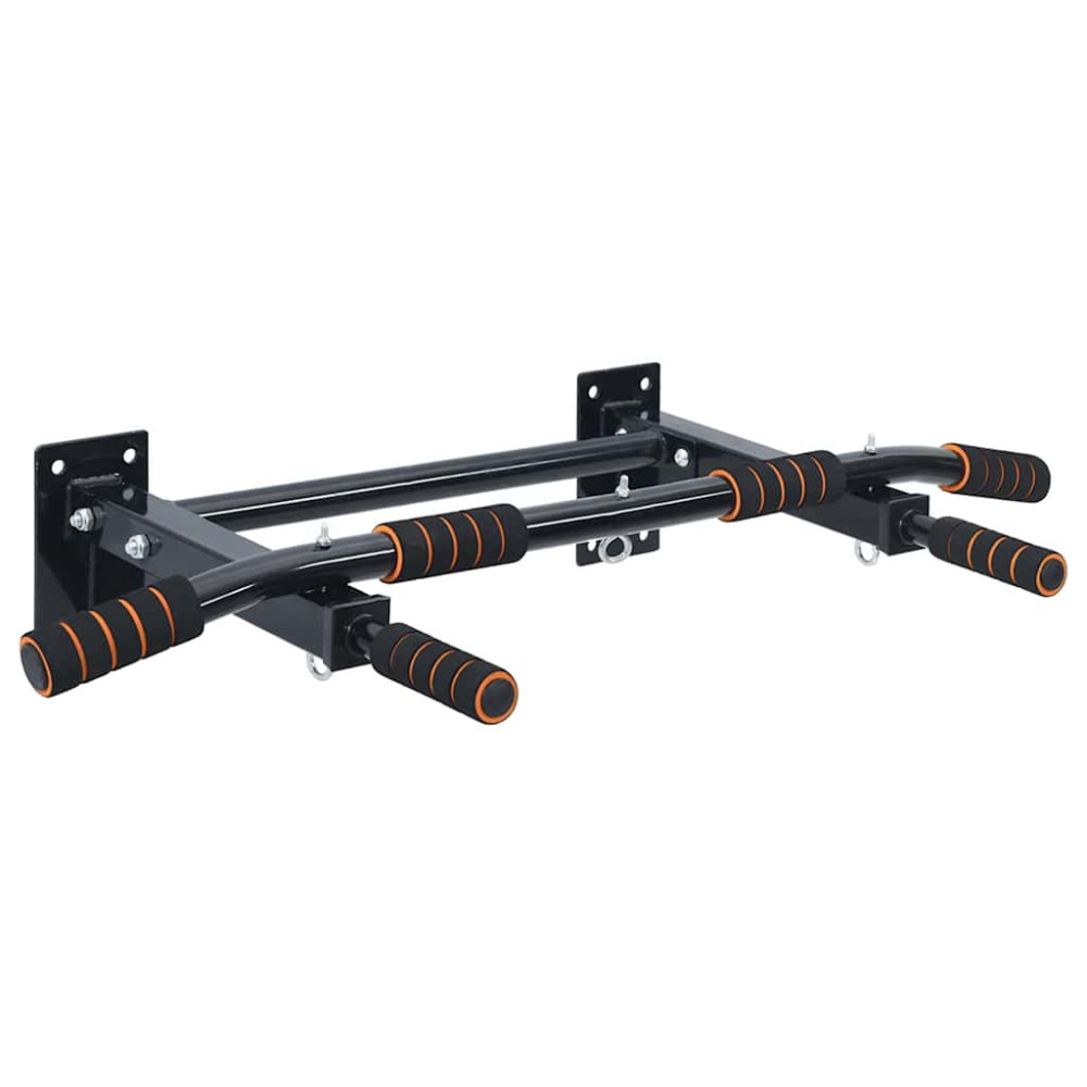 Produktbild för Pull Up Bar Svart och Röd 92 x 51 x 18 cm Pulverlackerat stål