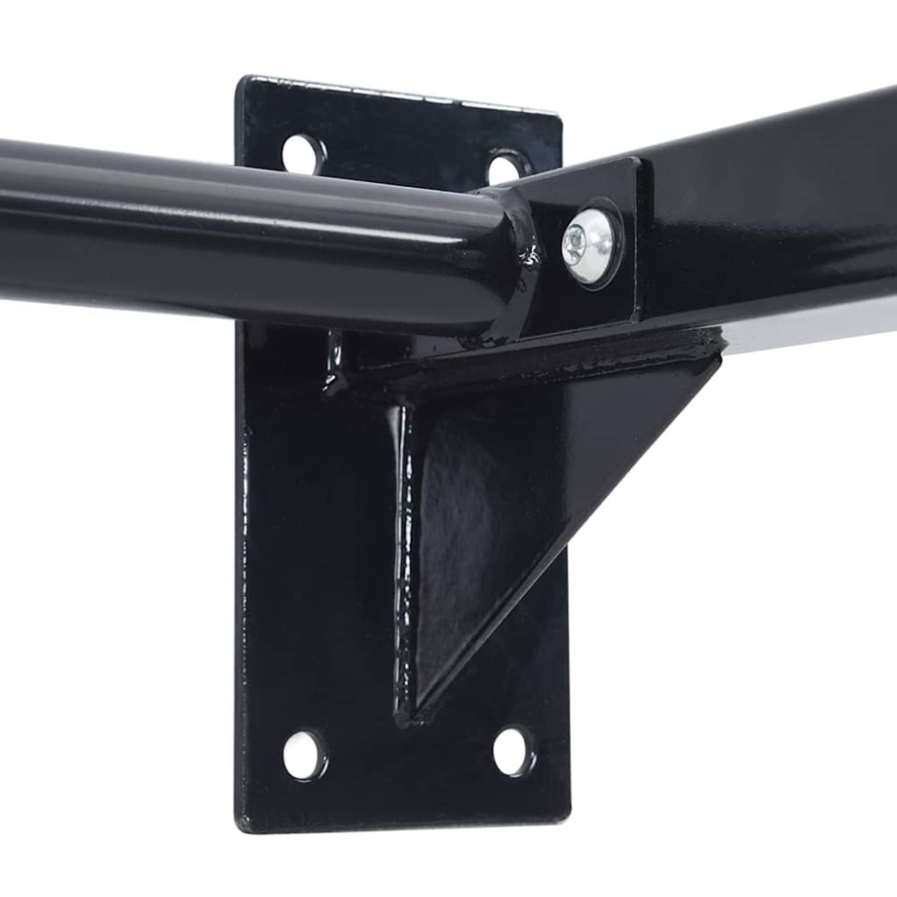 Produktbild för Pull Up Bar Svart och Röd 92 x 51 x 18 cm Pulverlackerat stål