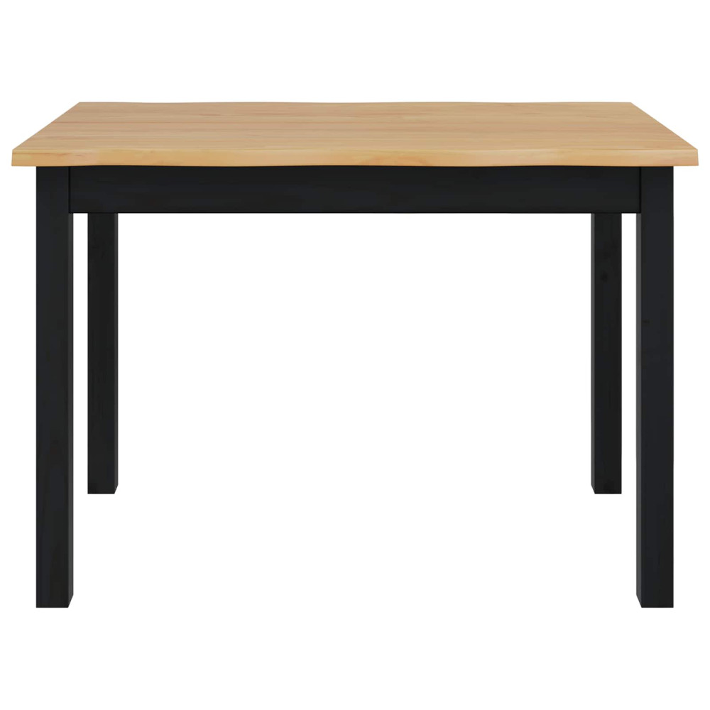 Produktbild för Matbord EKAI Svart 112 x 70 x 76,5 cm Massiv furu
