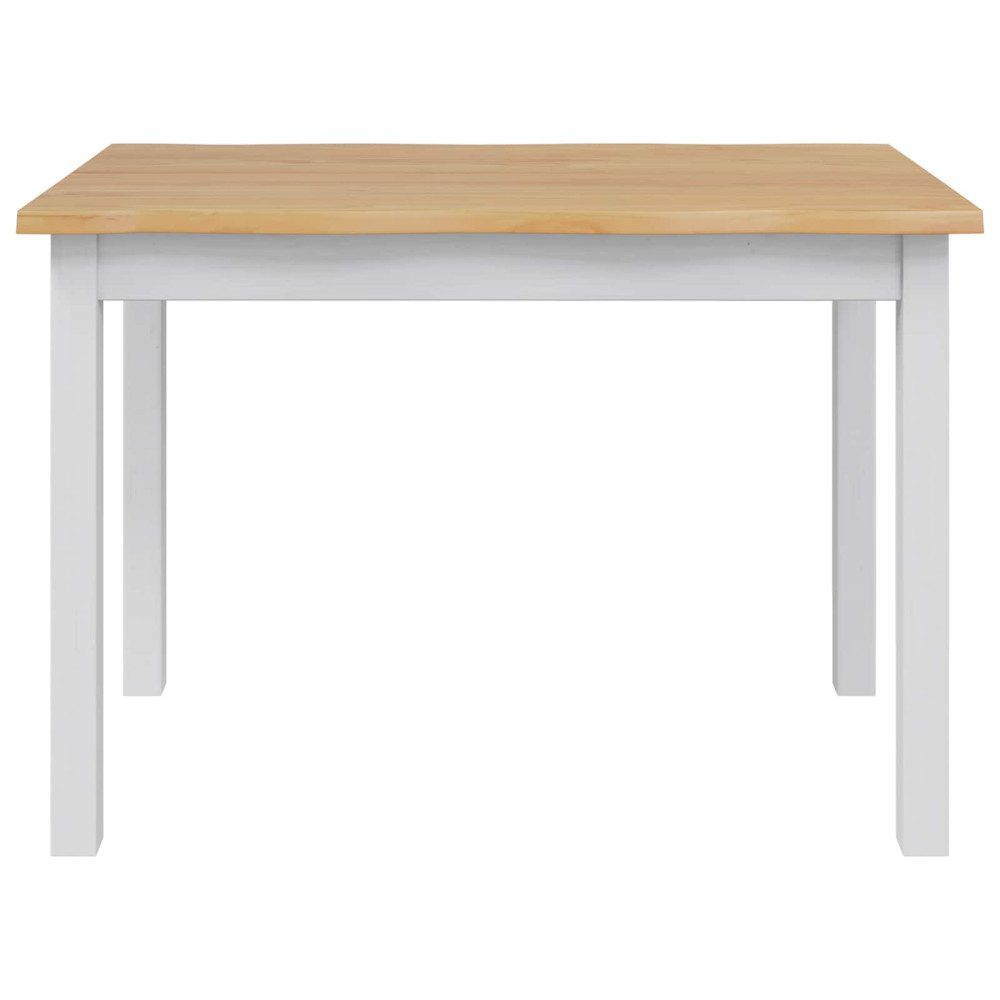 Produktbild för Matbord EKAI Vit 112 x 70 x 76,5 cm Massiv furu