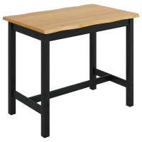 Produktbild för Högt Barbord EKAI Svart 112 x 70 x 91 cm Massiv furu