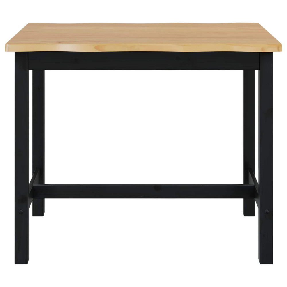Produktbild för Högt Barbord EKAI Svart 112 x 70 x 91 cm Massiv furu
