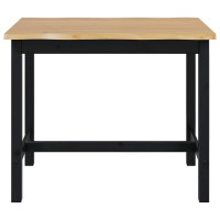 Produktbild för Högt Barbord EKAI Svart 112 x 70 x 91 cm Massiv furu