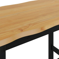 Produktbild för Högt Barbord EKAI Svart 112 x 70 x 91 cm Massiv furu