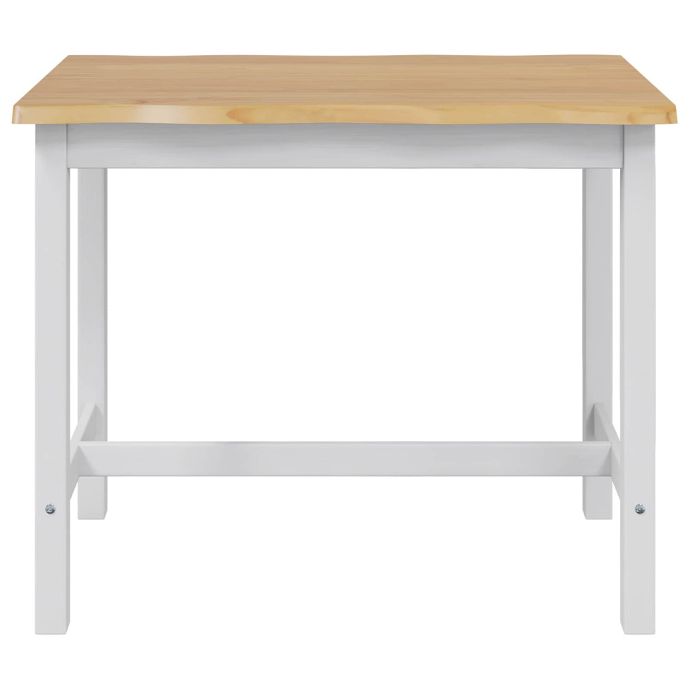 Produktbild för Högt Barbord EKAI Vit 112 x 70 x 91 cm Massiv furu