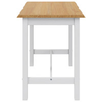 Produktbild för Högt Barbord EKAI Vit 112 x 70 x 91 cm Massiv furu