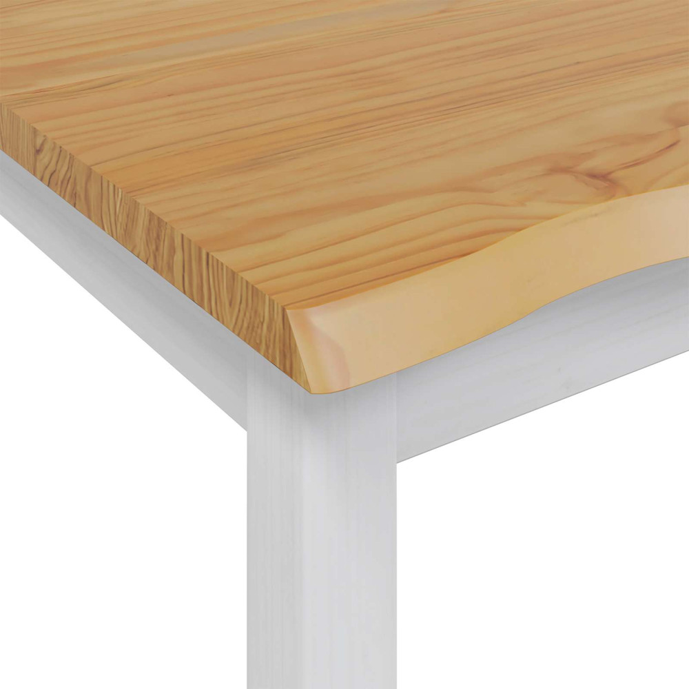 Produktbild för Högt Barbord EKAI Vit 112 x 70 x 91 cm Massiv furu