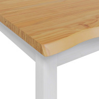 Produktbild för Högt Barbord EKAI Vit 112 x 70 x 91 cm Massiv furu